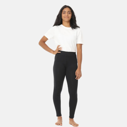 Teen Leggings | High Waist | Ankle Length | Soft Cotton & Elastane Blend | Gusset Crotch Prevents Ripping | Non-See-Through