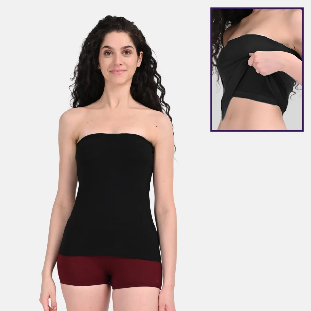 Black Tube Top Pack Of 1