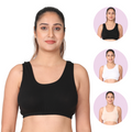 Adira Black, White & Skin Lounge Bra