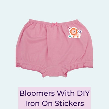 Bloomers With DIY Iron On Stickers