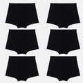 Boyshorts For Girls Black Pack Of 6