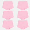 Boyshorts For Girls Light Pink Pack Of 6