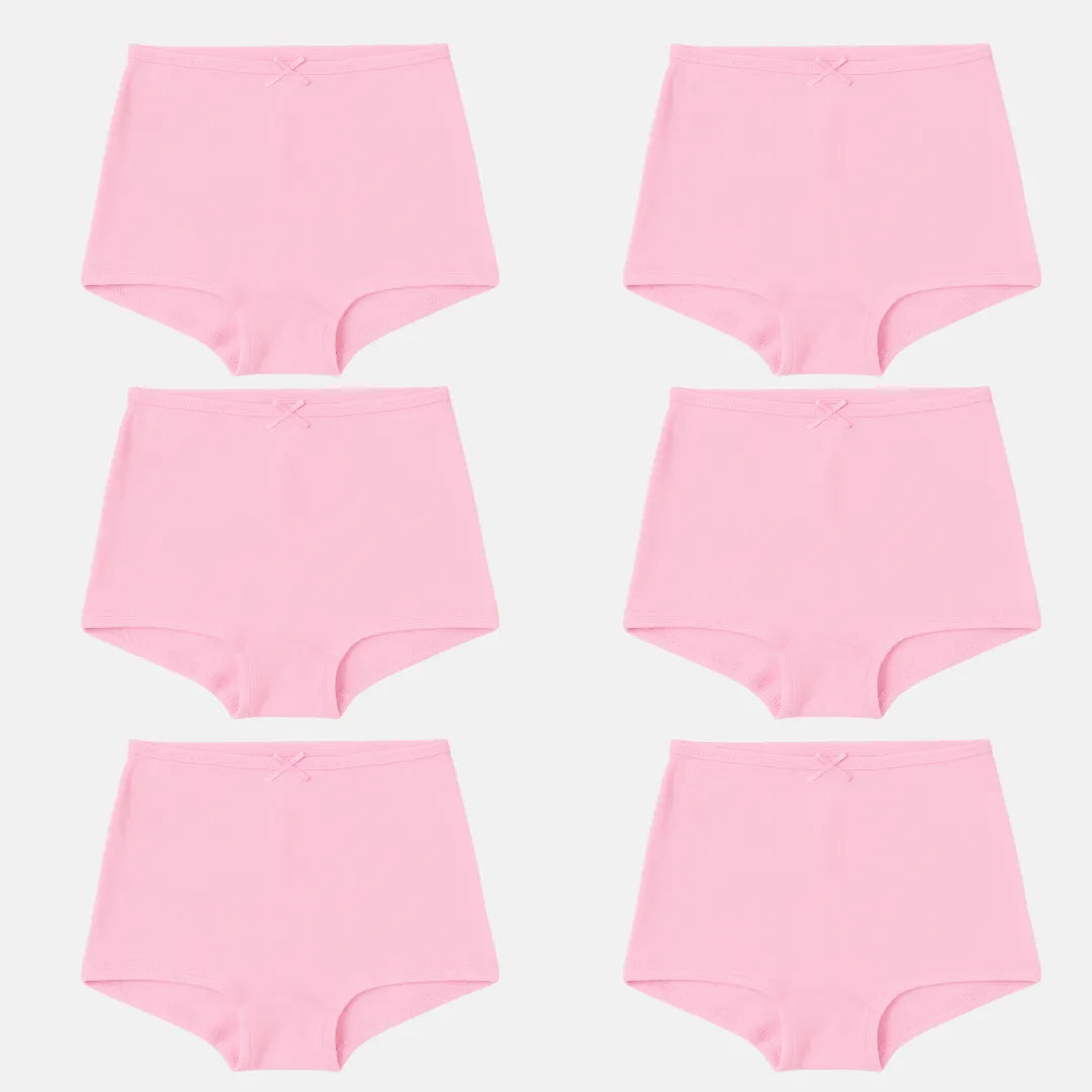 Boyshorts For Girls Light Pink Pack Of 6