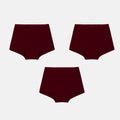 Boyshorts For Girls Wine Pack Of 3