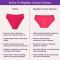 BrZee Vs Regular Cotton Panties
