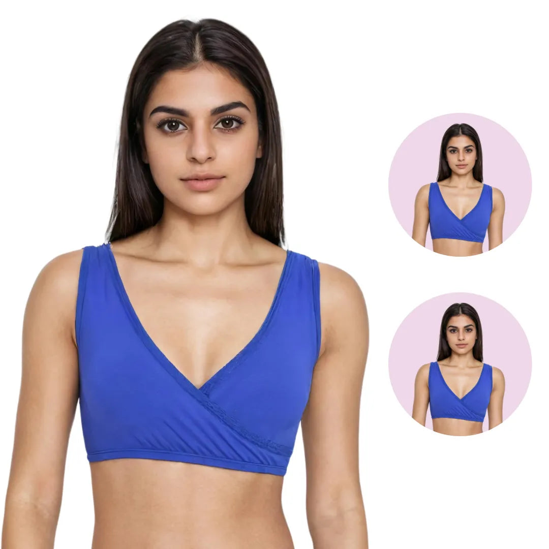 Bra To Wear With Low Cut Dress Royal Blue Pack Of 2