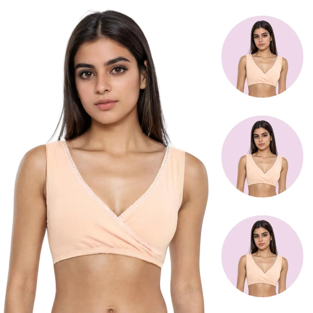 Bra To Wear With Low Cut Dress Skin Pack Of 3