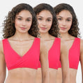 Bra To Wear With Low Cut Dress Dark Pink Pack Of 3