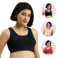 Bras For Pregnant Women Navy Blue, Skin & Dark Pink