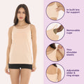Cami Top With Built In Bra Features