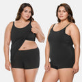 Camisole With Built In Bra For Large Breasts Black Pack Of 2