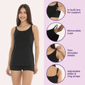 Camisole With Inbuilt Bra Features