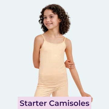 Camisoles for teens model image.