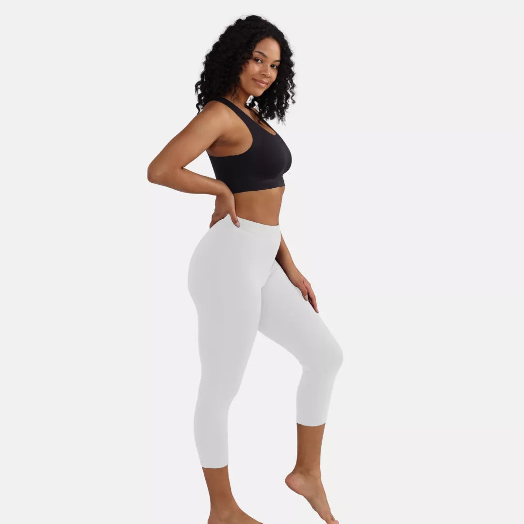 Capri Leggings White Color