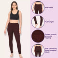 Churidar Leggings Features Brown