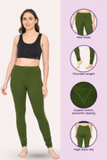  woman -Churidar Leggings  Green color