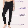 Churidar Leggings Main Features Black