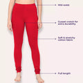 Churidar Leggings Main Features Red