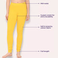 Churidar Length Main Features Yellow