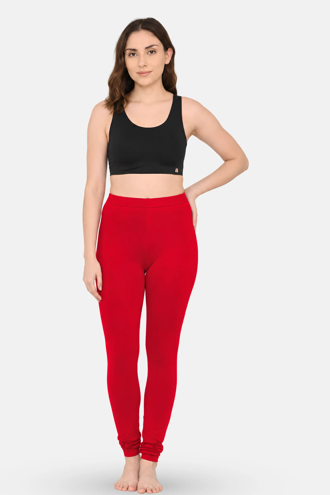 Red churidar leggings for women – soft and breathable fabric