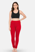 Red churidar leggings for women – soft and breathable fabric