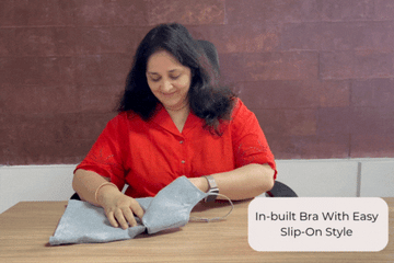 Comes with built-in bra with easy slip on style