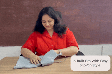 Comes with built-in bra with easy slip on style