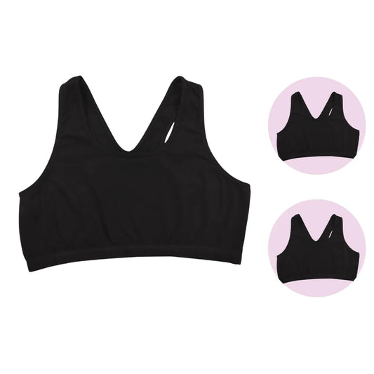 Lounge/Home Bra For Elderly | Non Padded | Non Wired | Racerback | Full Coverage | 2 Pack