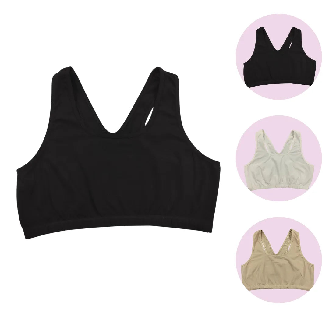  Comfortable Bra For Older Ladies White, Black & Skin