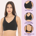 comfortable bra for daily wear_Black
