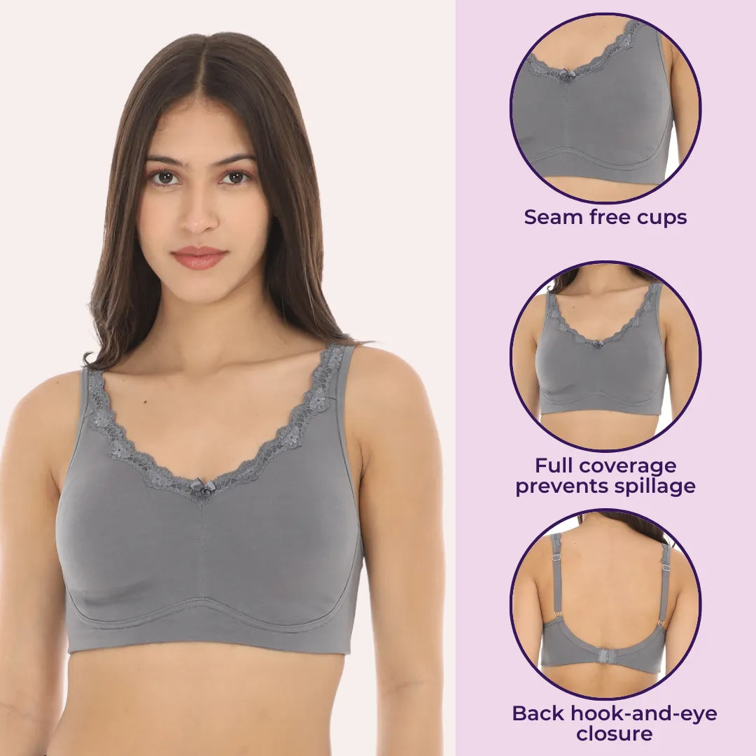 Everyday Bra For Home - Steel Grey 