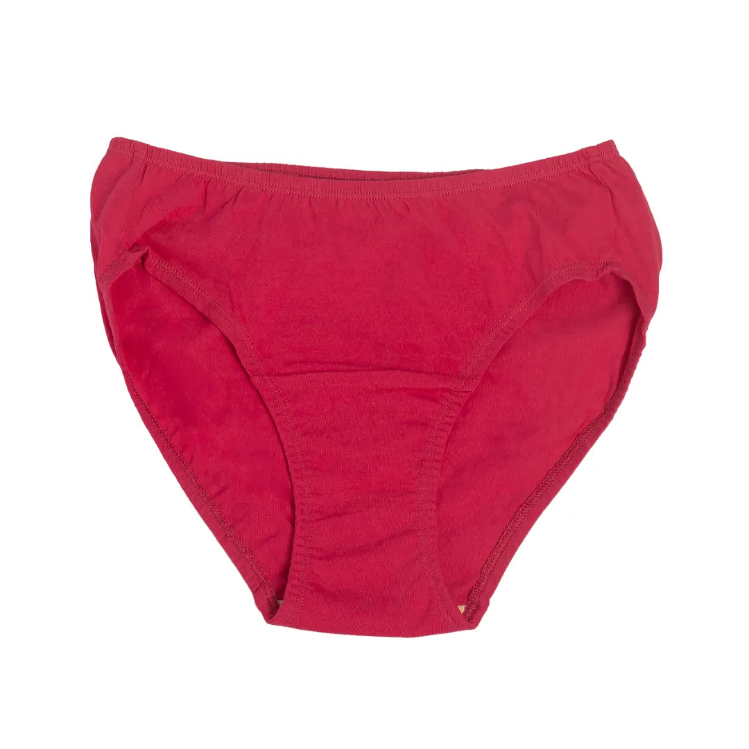 Cotton Leakproof Panties For Elderly Women Dark Pink