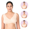 Cotton Nursing Sleep Bra Skin Pack Of 3