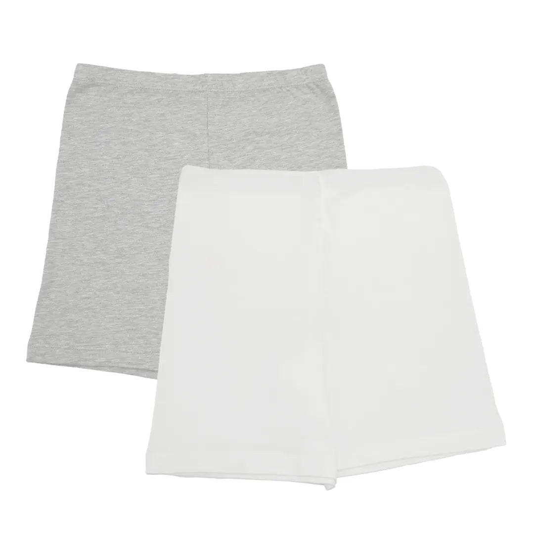 Cotton Shorties Grey & White