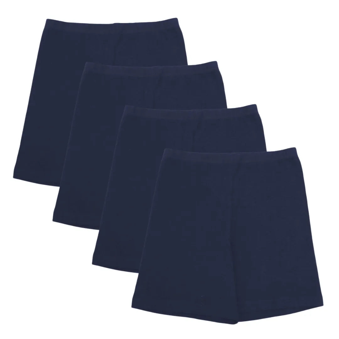 Cotton Shorties Navy Blue Pack Of 4