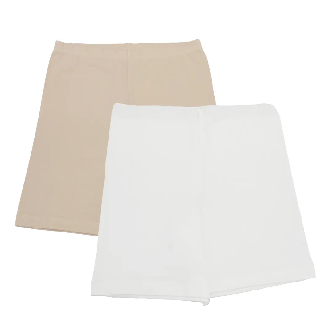 Cotton Shorties Skin & White