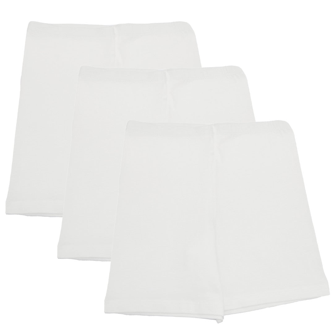 Cotton Shorties White Pack Of 3