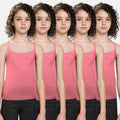 Cotton Camisole Flamingo Pink Pack Of 5