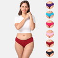 Cotton Hipster Panties Multi Color Pack Of 6