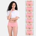 Cotton Hipster Panty Peach Pack Of 6