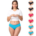 Cotton Panties For Women Navy Blue, Dark Pink & Bright Blue 