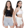 Cotton Shorties Grey & White