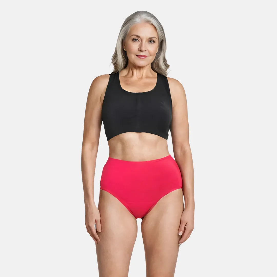 Cotton Undies For Senior Women Dark Pink