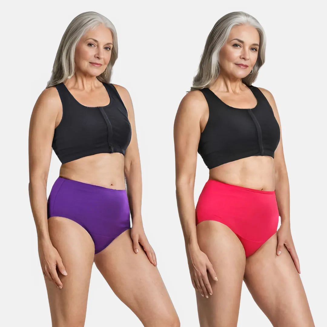 Cotton Undies For Senior Women Magenta & Dark Pink