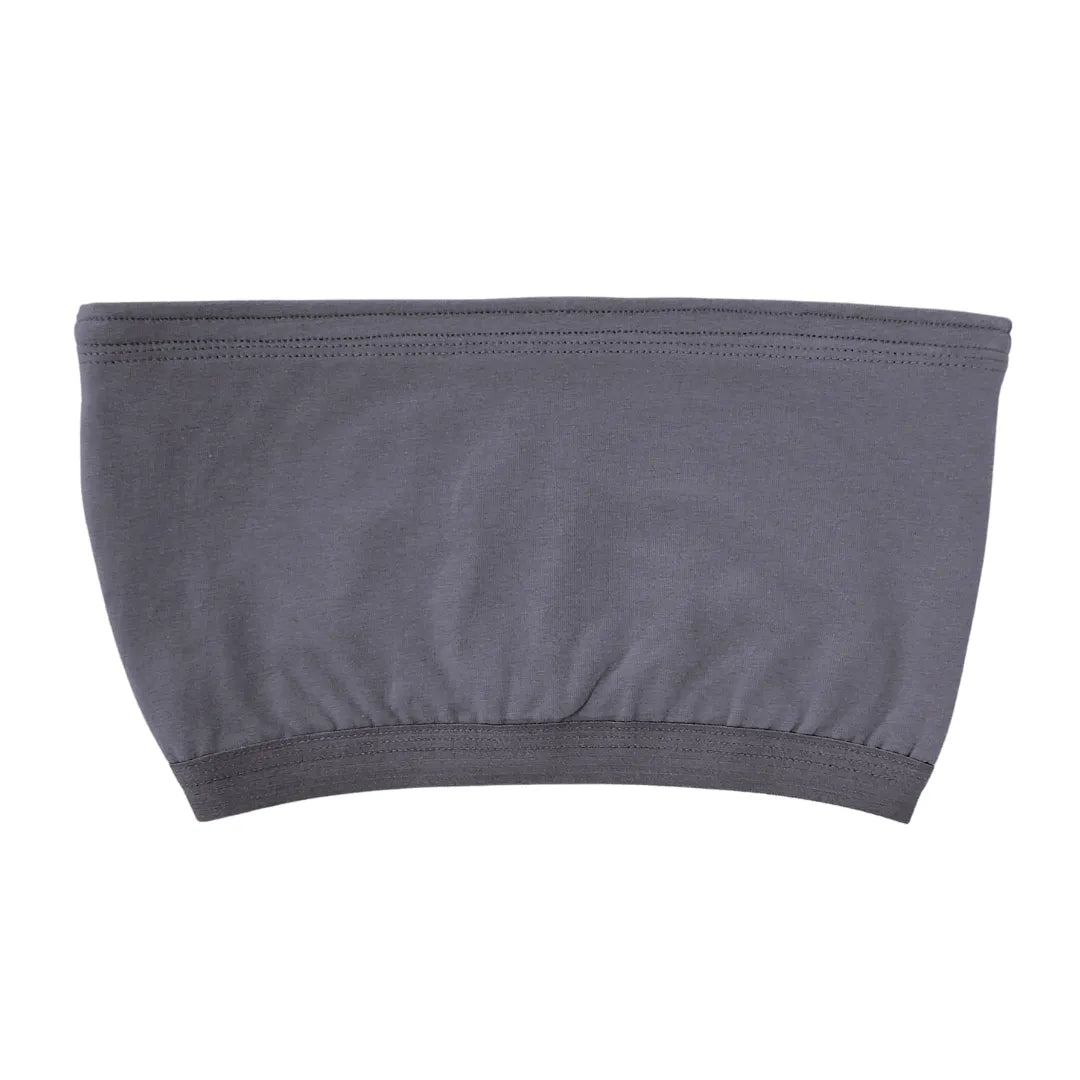 Crop Top Tube Bra For Girls Steel Grey