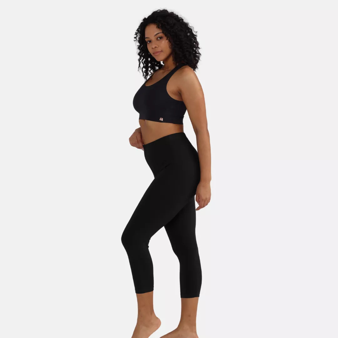 Cropped Leggings Black Color