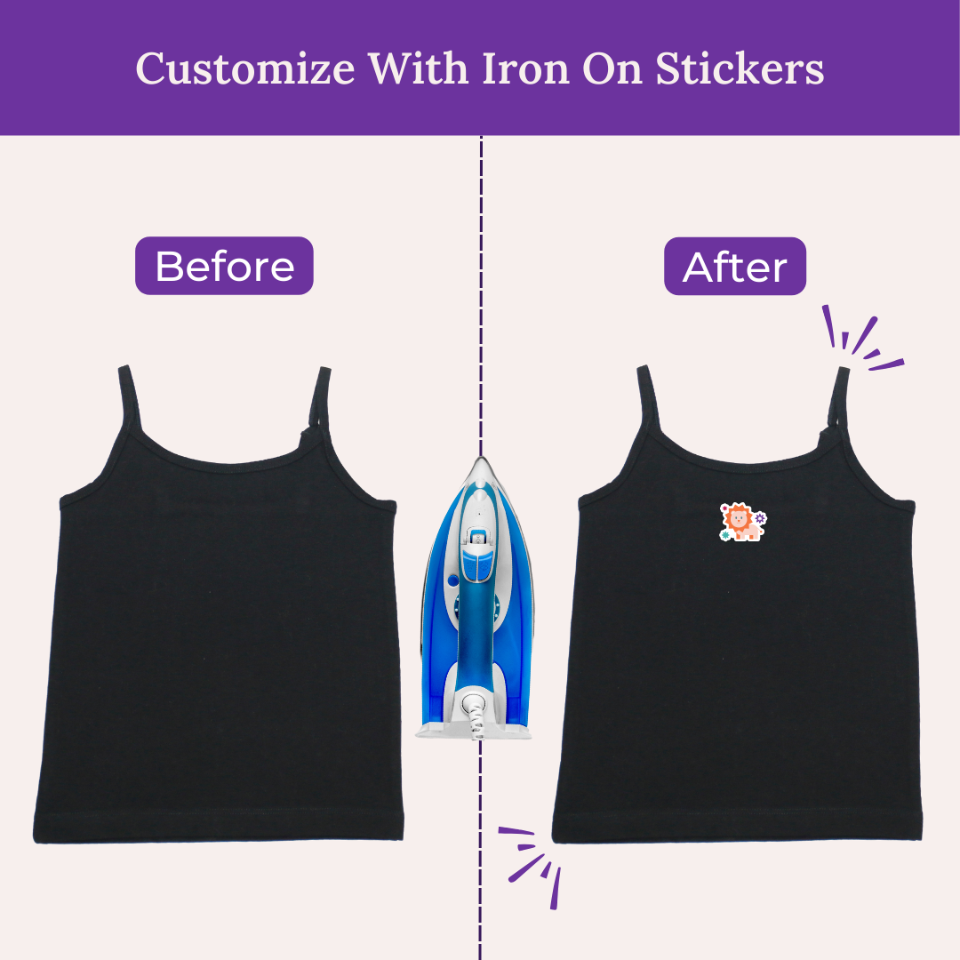 Customize With Iron On Stickers