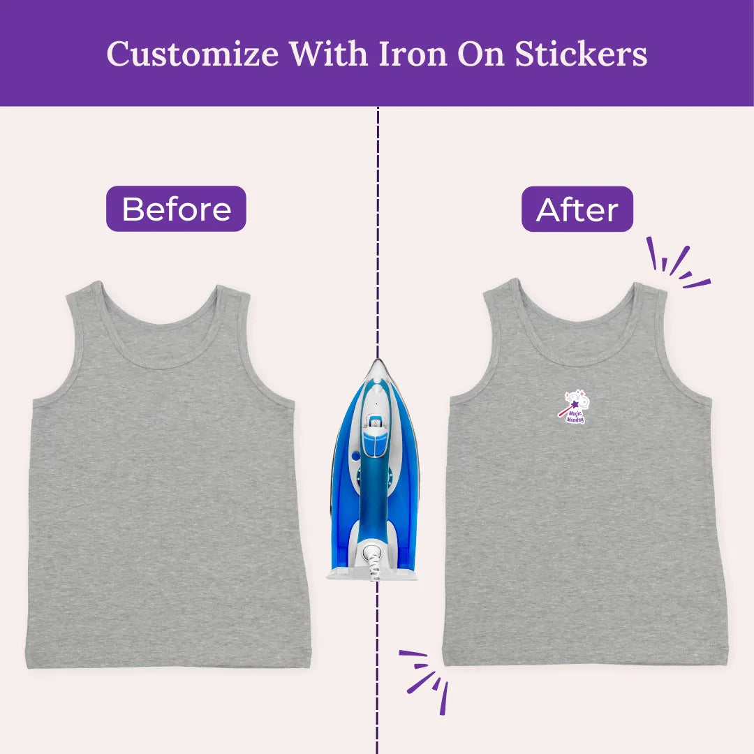 Customize With Iron On Stickers