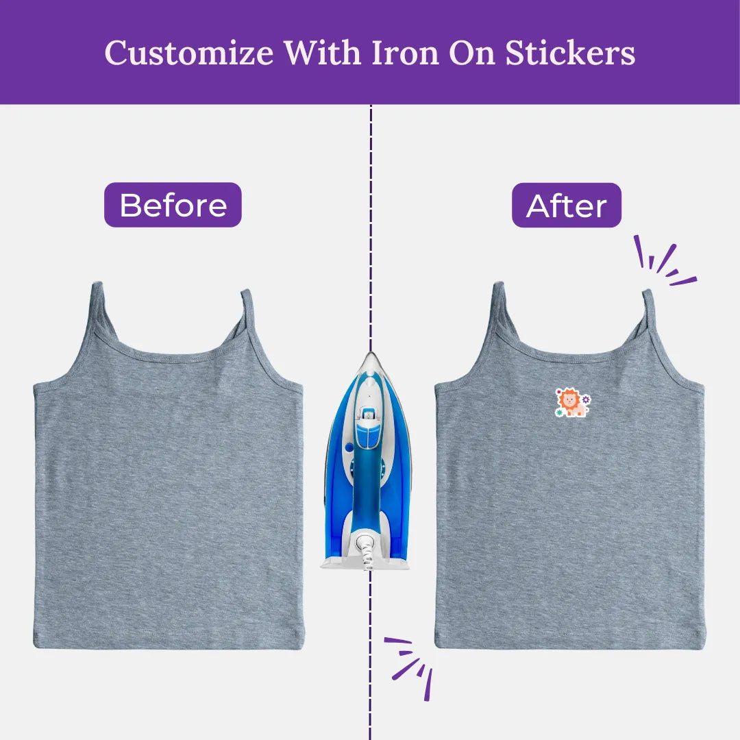Customize With Iron On Stickers