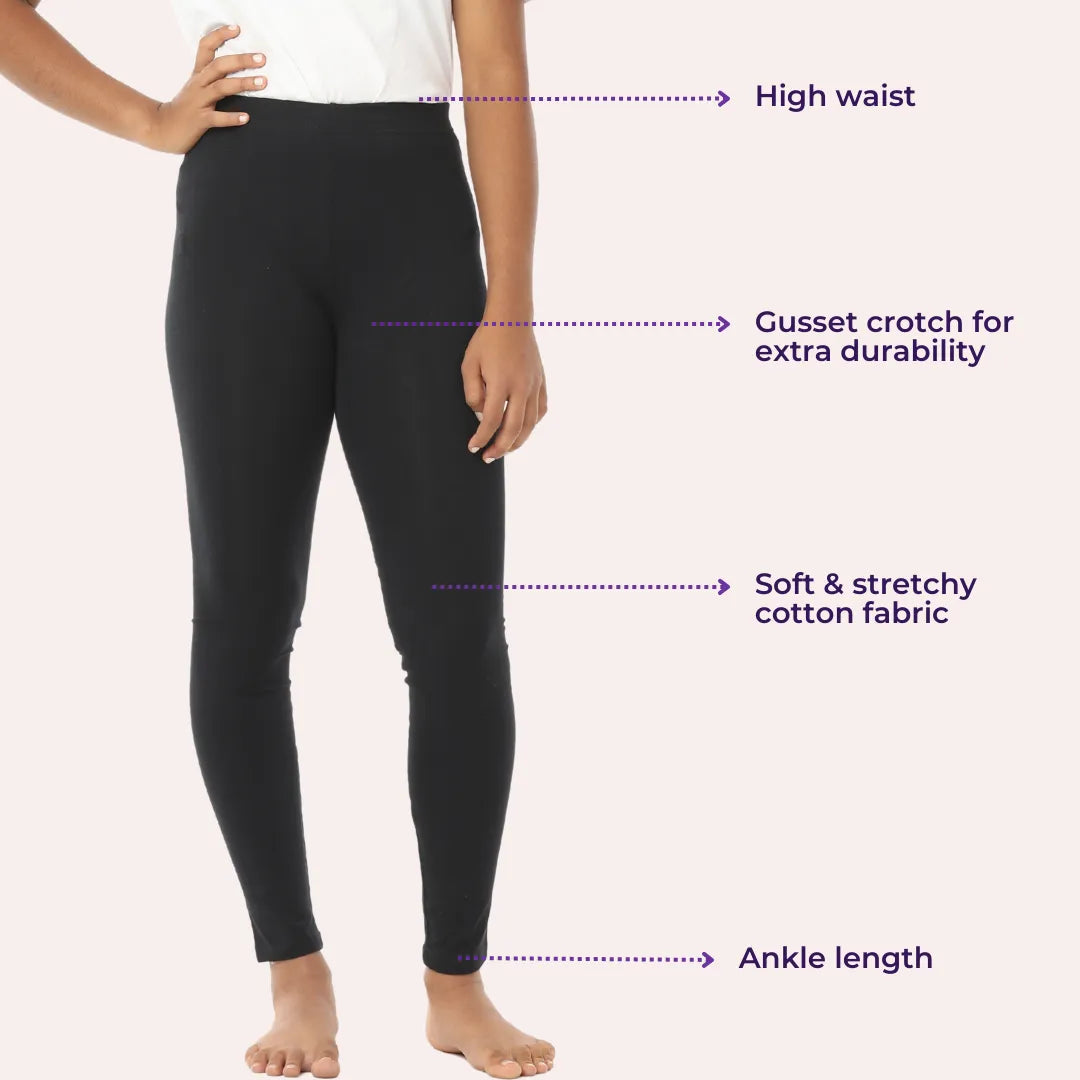 Cute Leggings For Teens - Black